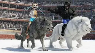 Skinny Cat Wins The Race Between Wolves And Lions &ndash; The Most Emotional Transformation Ever!