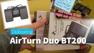 Unboxing AirTurn Duo BT200 - the popular page turning device