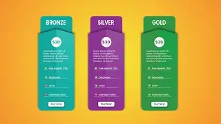 How to Design a Professional Pricing Plan for Websites in Adobe Illustrator  Easy Graphics Tutorial
