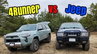 Stock 2023 4runner VS Lifted Jeep WJ