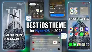 Best iOS Theme For HyperOS in 2026 🤩 | iPhone iOS 26 Liquid Glass Theme For HyperOS | 100% iOS Feel