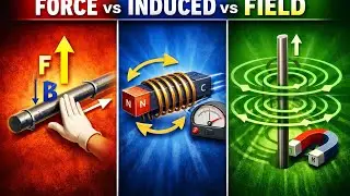 Difference Between Force, Induced Current & Magnetic Field | Most Confused Topic! |Class 12 Physics 