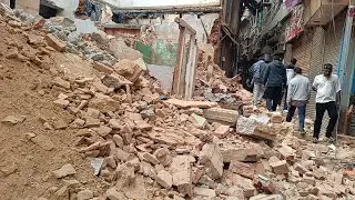दालमंडी में जबरदस्त एक्शन सभी मकान ध्वस्त। Daalmandi bulldozer action Varanasi 