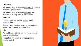Prepositions or conjunctions?