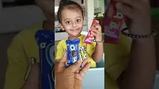 Angry baby Sukrit ko chocolate ,  lollipop, gems & biscuit di !Cute baby chooses chocolate, lollipop