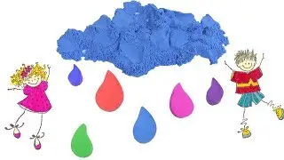 Kinetic Sand DIY For Kids How To Make Kinetic Sand Cloud Rainbow Rain Funny Drops
