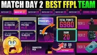 FFPL Match Day 2 Best Team| Day 2 Best Team | 100% Confirm Team | VOK Gaming