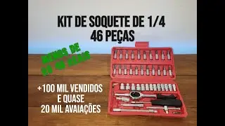 KIT DE SOQUETE DE 1/4  MAIS VENDIDO NO MERCADO LIVRE #tools  #ferramentas #mercadolivre #hobby 