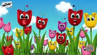 Tiny Tulips, Tall and Bright 🎵 English Kids Song about Tulips 🎵 Plants Song #EKM