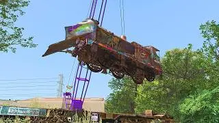 We transported the STRANGE Locomotive! (LMS Fowler Class 4F)