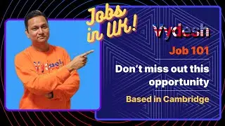 Job 101 | Don&rsquo;t miss out this opportunity | Based in Cambridge | Salary is negotiable |