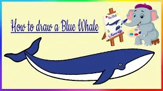 BASIC FREE HAND DRAWING FOR KIDS (HOW TO DRAW A BLUE WHALE)~MS KID'S ART~20