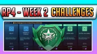 Rocket Pass 4 WEEK 2 CHALLENGES (Flower - Lotus Topper/Fiber Optic Boost) Rocket League Showcase