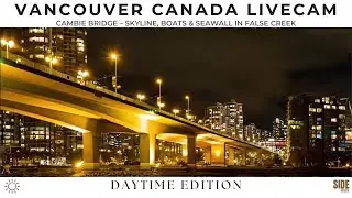 🔴 Live | Vancouver Cambie Bridge Cam - Traffic, Boats & False Creek Views | ☀️ Day | 2026-01-21 Wed