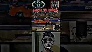 Supra MK4 Vs Dodge Challenger 👿👿🔥 #supra #mk4 #dodge #drift #exhaust