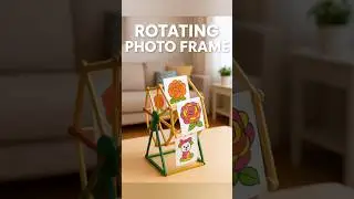 DIY Rotating Photo Frame | Easy Home Decor Ideas | Trending Craft 2025