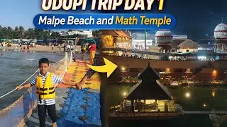 Udupi Trip Day 1 | Mumbai to Udupi Journey | Udupi Math Temple & Malpe Beach