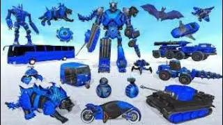 Flying Tiger Robot Car Game