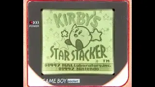 【GB】Kirby's Star Stacker | カービィのきらきらきっず ~Title/Demo // GBP Reflective Screen