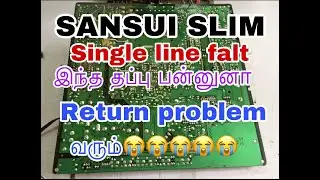 sansui slim tv single line falt in tamil