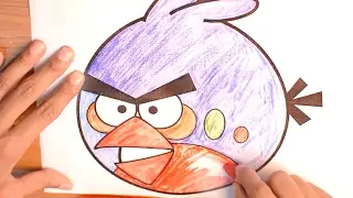 Angry Bird Coloring Book for Kids Toddlers play with Color Kids Coloring Video by Preschool Crafts