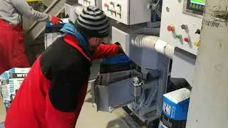 Pakowaczka turbinowa PTE - zrzut work&oacute;w w d&oacute;ł