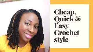 CHEAP, QUICK AND EASY CROCHET BRAID INSTALL| BEGINNER FRIENDLY | STEP BY STEP