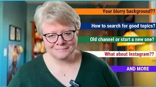 Answering YOUR YouTube Questions: YouTube Search, Backgrounds, Use an Old YouTube Channel and more