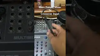 Main Output From Mixer to Crossover Input #audio #sound #amazing #music
