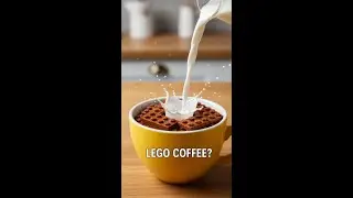 LEGO Coffee ASMR ☕️ Satisfying Stop Motion Cooking #Shorts