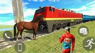 Hundreds Horse Challenge Front Of The Train - Indian Bike Simulator Game 3D - Part 12