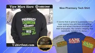 Nice Pharmacy Tech Shirt