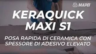 Posa rapida di ceramica | adesivo utilizzabile anche con strati spessi | Keraquick Maxi S1