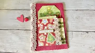 Pocket Folio Journal Topper Tutorial for my Christmas Junk Journal