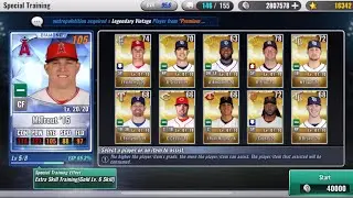 Mlb 9 innings special training level 6 and opening 40 gold packs