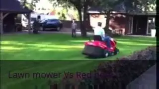 Red necks Vs Lawn mower who's going to win