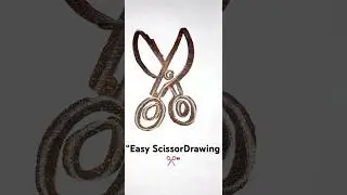 &ldquo;Turning a simple pencil into magic! ✨ #Art #Drawing #ScissorsArt #ViralShorts&rdquo;