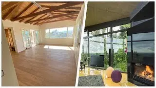 75 Contemporary Yellow Floor Family Room Design Ideas You'll Love ☆