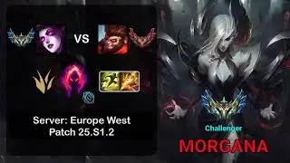 Morgana Jungle vs Wukong - EUW Challenger - Patch 25.S1.2