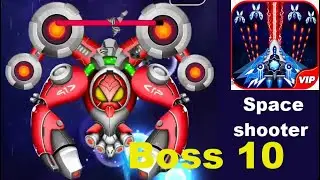 Space Shooter - Gameplay IOS & Android Boss 10  -Walkthroug By New Apache Gamers