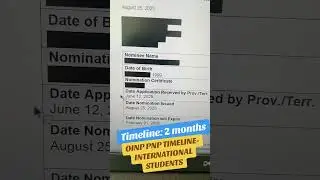 OINP INTERNATIONAL STUDENT STREAM TIMELINE