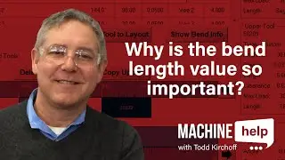 Why is bend length value so important in the CI press brake control? | Machine Help