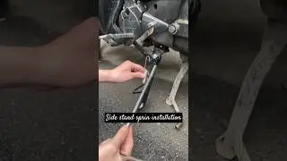 Side stand sprin installation| bike side stand spring fitting