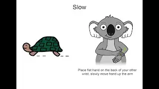 Village Green Boulevard Park Communication Board Key Word Sign tutorial - Slow