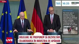Ilie Bolojan s-a întâlnit cu cancelarul Friedrich Merz, la Berlin. Merz: „Susținem împreună Ucraina”