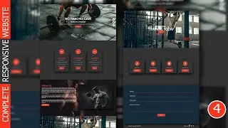 Fitness Gym Website Design  Complete Responsive Website Design using Html5  CSS3 part 4