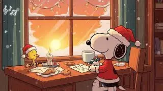Writing to Santa with Snoopy ☀️🎶 Warm Christmas Jazz & Peaceful Winter Ambience
