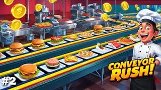Conveyor Rush: Idle Food Games - Gameplay Walkthrough Part 2 -  (iOS, Android)