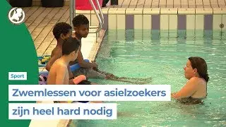 Vluchtelingen leren zwemmen