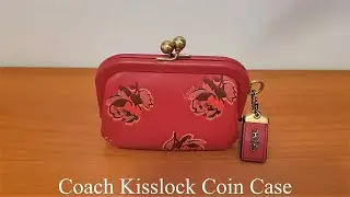 Coach Floral Kisslock Coin Case - Review / What Fits